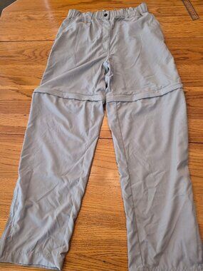Rugged Exposure Womens Gray Convertible Outdoor Pants M Water-Resistant